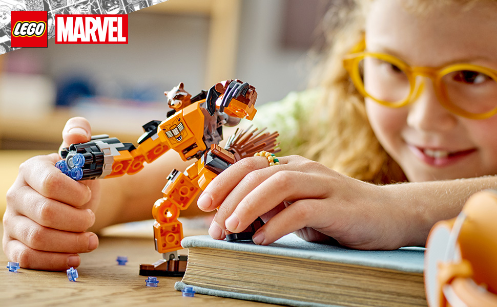 LEGO-Marvel-Rocket-Mech-Armour-76243-Building-Toy-Set-98-Pieces-lrm76243